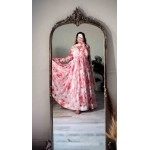 Anarkali Multicolour Gown with Mirror Work & Zippy Lace