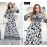 Digital Printed Muslin Gown