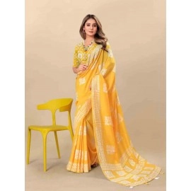 Batik Printed Chanderi Cotton Saree Collection