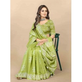  Batik Printed Chanderi Cotton Saree Collections