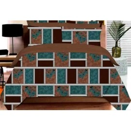 Book Fold bedsheet check flower design