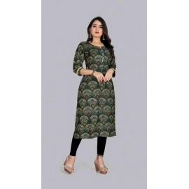 Print design work kurti for womens