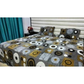 Woolen bedsheets with jumbo size pillow cover