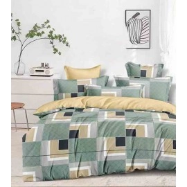 Glace cotton fabric bedsheet