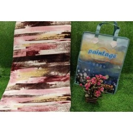 The oil and spray printing flannel bedcover