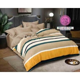 Glace cotton fabric bedsheet