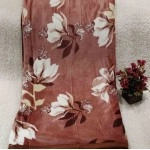 Bed cover with border on bedsheet flower printed