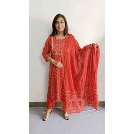 Cotton kurti Pant with Dupatta