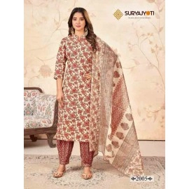 Kurti Afghani Pant With Dupatta flower print