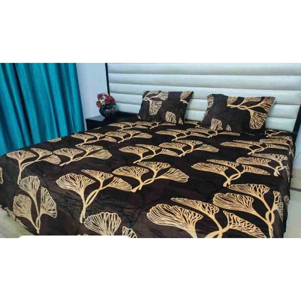 Woolen bedsheet with jumbo size pillows