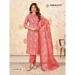 Kurti Afghani Pant With Dupatta pink