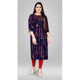 Printed work kurti for womens