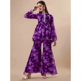  Designer Kurti with Sharara Set