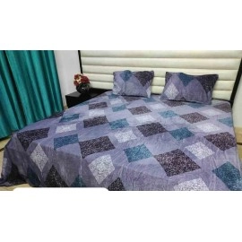 Woolen bedsheet with jumbo size pillow  