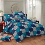 Glace cotton fabric bedsheet 