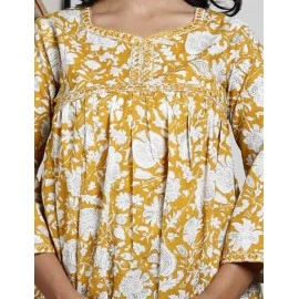 Cotton Kurti Sarara With Dupatta