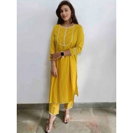 Cotton kurti with pant