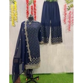 Fancy Georgette Mirror Dress Material