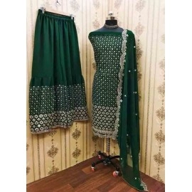 Fancy Georgette Mirror Dress Material