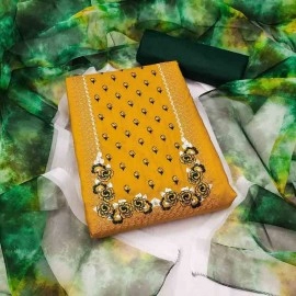  Fancy Silk  Dress Material