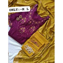 kurti pants dupatta set flower design