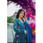 Georgette Kurti,Pant with Dupatta Set