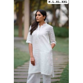 Designer Cotton Kurta Pent Set