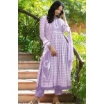 Designer Nayra Cut Pure Rayon Cotton Kurti,Pant with Dupatta Set